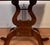 1930 English Mahogany Accent Console Table Lyre Base For Sale - Image 4 of 17