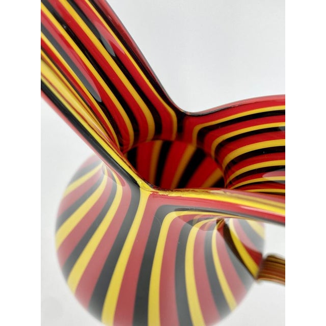 Italian Rigati Carafe in Murano Glass by Anna Gili for Salviati, 1997 For Sale - Image 12 of 18