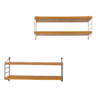 Wall Shelf from Nils Strinning, 1950s, Set of 2 For Sale