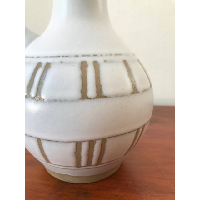 Boho Chic Vintage Minimalist Boho Chic Ewer Vase For Sale - Image 3 of 8