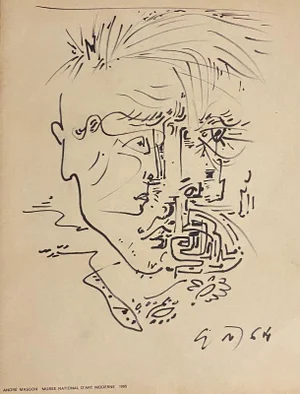 André Masson, Abstract Composition, Etching, 1965