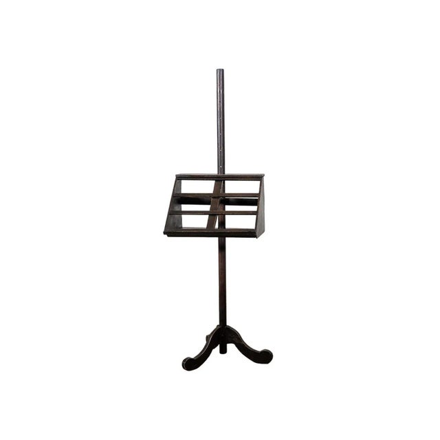 Antique Wood Book Stand For Sale - Image 6 of 6