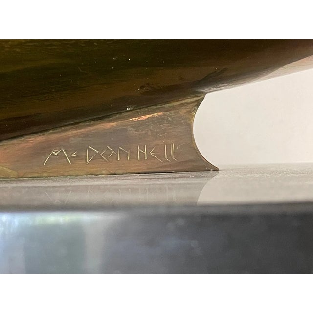 Metal 1970s Joseph McDonnell (American) Abstract Flowing Curves Metal Sculpture For Sale - Image 7 of 12