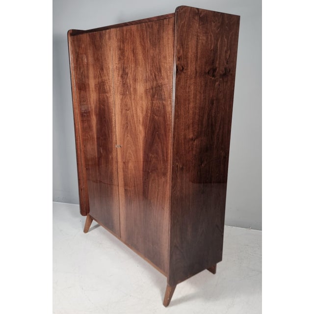 Vintage Wardrobe in Walnut from Tatra Nabytok, 1970s, in Flawless conditions. Designed 1970 to 1979