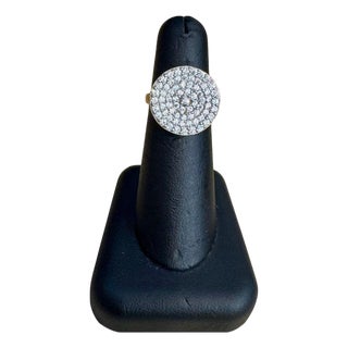 2.5 Carat Diamond Cluster Cocktail Ring 14 Karat White Gold 6.0 Grams Ring For Sale