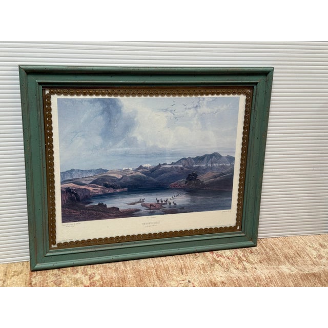 Blue Karl Bodmer Reproduction Etching "The White Castles on the Upper Missouri" Limited Edition, Signed + Sealed For Sale - Image 8 of 11