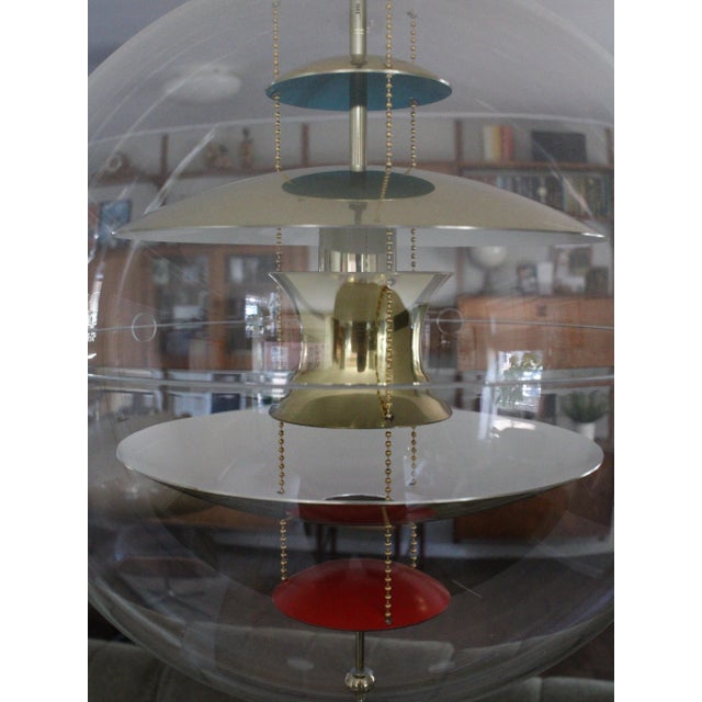 VP Globe Pendant Light in Brass by Verner Panton For Sale - Image 4 of 10