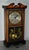 Brown Vintage Alaron Regency Style Wall/Mantel Clock W/Pendulum and Key For Sale - Image 8 of 12