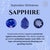 Baguette Blue Sapphire & Diamond Geometric Half Eternity Band Size 7 in 14k Gold For Sale - Image 10 of 13