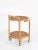 French Riviera Round Serving Bar Cart in Rattan and Brass by Franco Albini, 1960s For Sale - Image 6 of 13