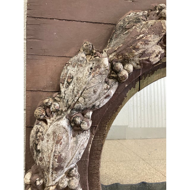 Large Rustic European Mirror For Sale - Image 4 of 11