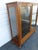 Wood Peck and Hills Furniture Tiger Oak China Cabinet Bookcase Cupboard 6569 For Sale - Image 7 of 18