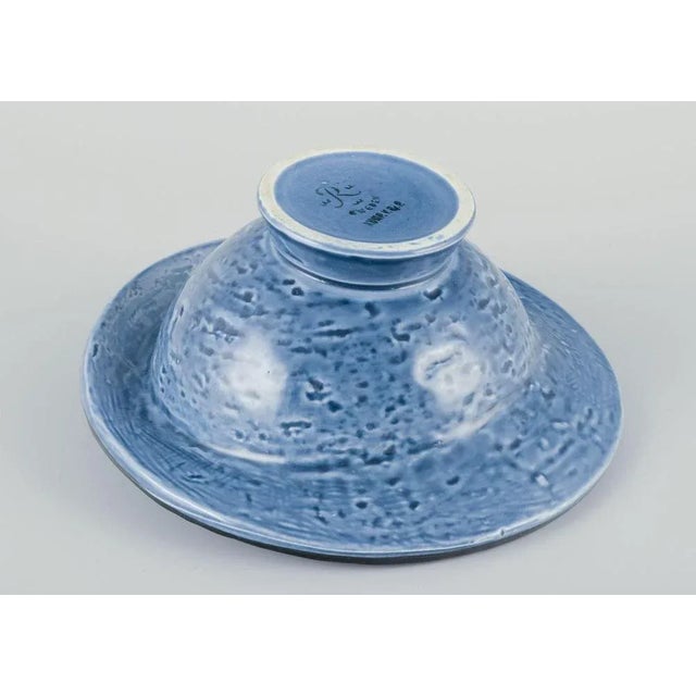 Ceramic Ceramic Bowl with Abstract Motif by Vilhelm Bjerke-Petersen for Rörstrand, 1960s For Sale - Image 7 of 9