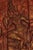 Monumental Vintage Thai Hand-Carved Wood Kinnari Wall Panel, Red and Gold For Sale - Image 14 of 15