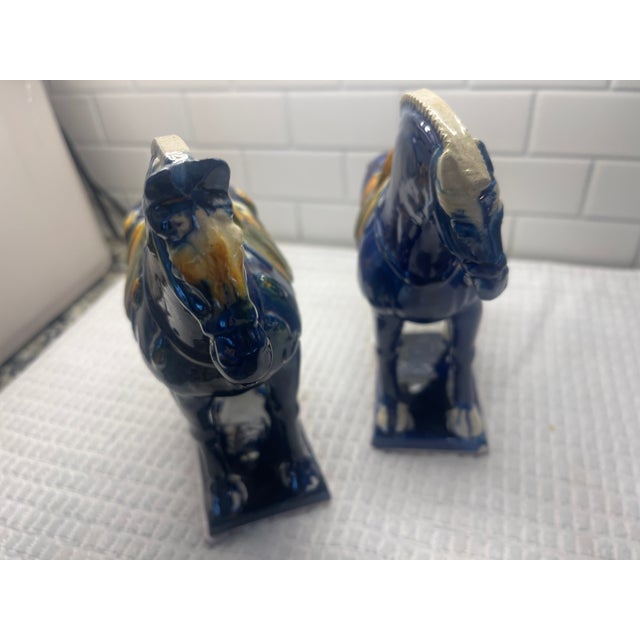 2 Terra Cotta Warrior War Horses With People Figures For Sale - Image 13 of 13