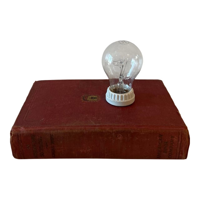 Unique Vintage Book Table Lamp For Sale