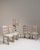 Set of Six 1970s French Beige Oak Dining Chairs with Upholstered Seats For Sale - Image 14 of 15