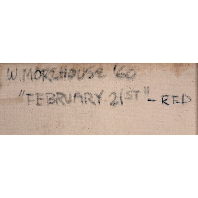 "February 21st - Red" Abstract Expressionist Landscape by William Morehouse For Sale - Image 9 of 10