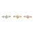 Set of 3 Cartier Hindu Diamond Rings EU 45 US 3 1/4 Estate 18k Gold Flower Band size 3.75 For Sale