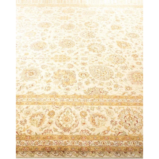 Solo Rugs Mogul, One-of-a-Kind Hand-Knotted Area Rug in Ivory, 9' 2" x 12' 0" For Sale - Image 4 of 8