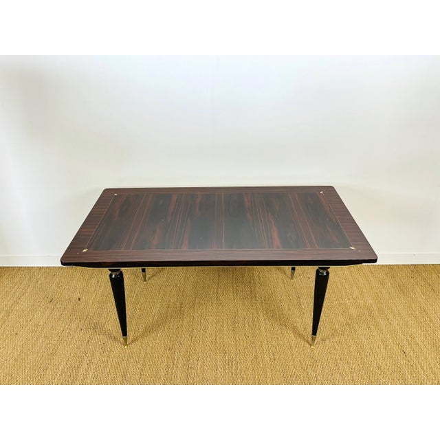 Art Deco Table in Macassar Ebony, 1940s For Sale - Image 15 of 15
