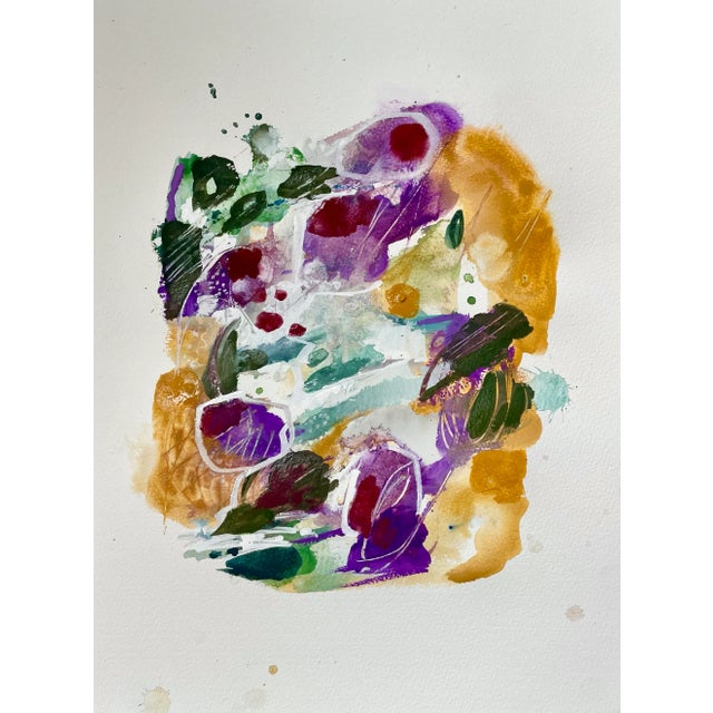 Original Abstract Botanical Watercolor ‘’Pinot and Chards’’ by Michele Zuzalek For Sale - Image 4 of 7