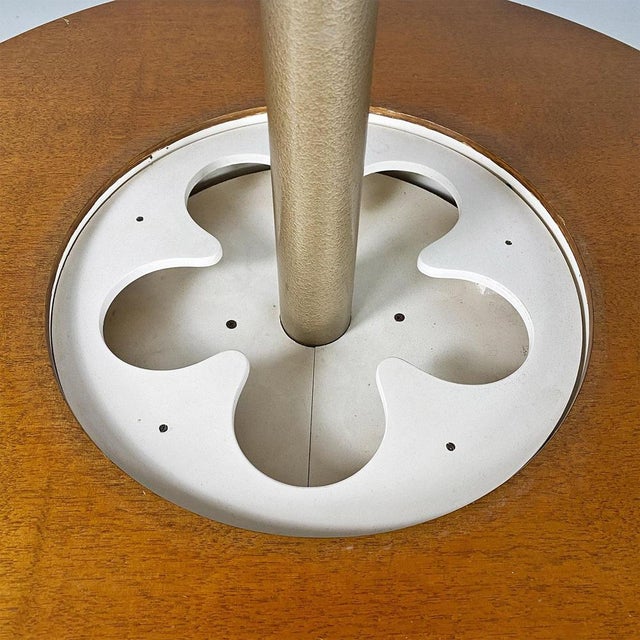 Italian Wood Coffee Table with Bottle Holder, 1960s For Sale - Image 11 of 18