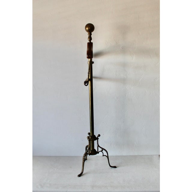 Mid-Century Modern 1960s Mid Century Brass Wood Valet Stand For Sale - Image 3 of 12