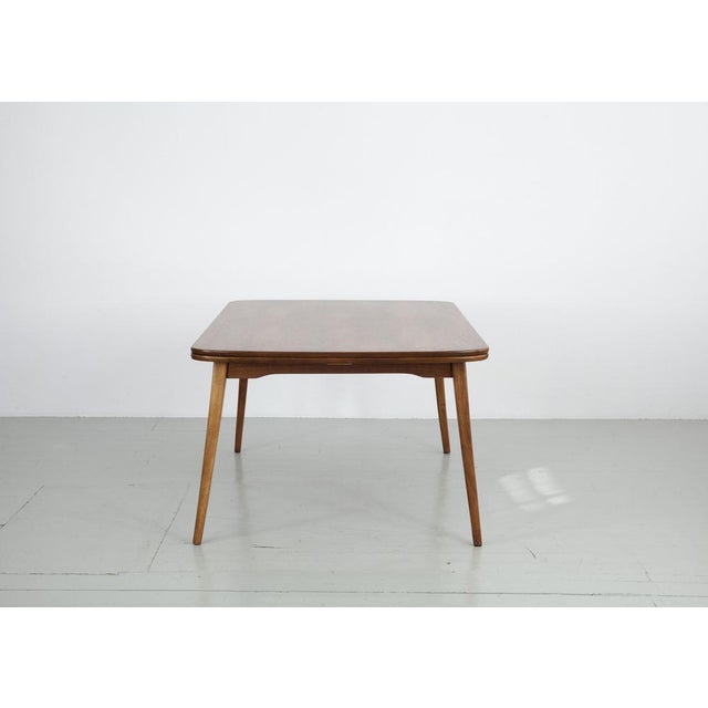 Walnut Veneer Table, 1960s For Sale - Image 4 of 18