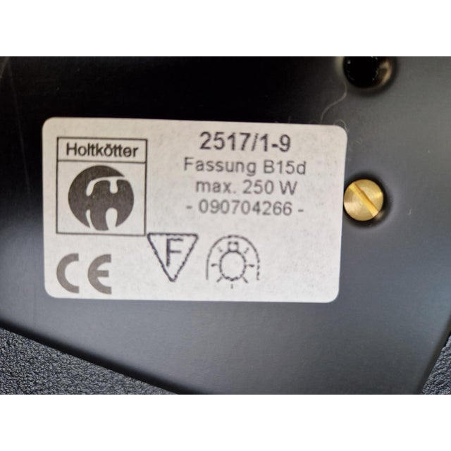 2517-1-P1 Floor Lamp in Brass and Glass from Holtkotter, 1980s For Sale - Image 12 of 13