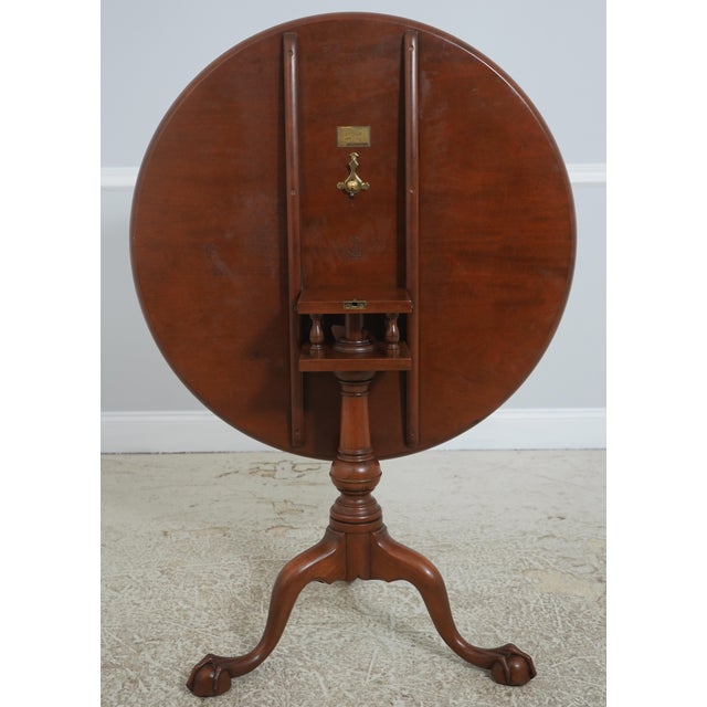 Kittinger Cw-70 Colonial Williamsburg Mahogany Tilt Top Table For Sale - Image 14 of 15