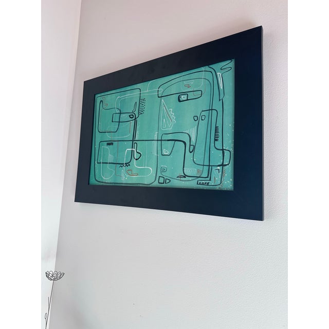 Mid century watercolor by Virginia Kay Gould. Frame measures approximately 16in x 22in. Image measures approximately 12in...