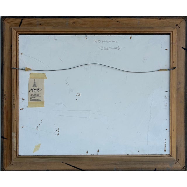 Late 20th Century Late 20th Century "The Minnow Catchers" Painting on Canvas by Jack Smith, Atlanta Artist For Sale - Image 5 of 6