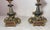 Pair Antique Ornate 1800's Patinated Gilt Bronze Marble Neoclassical Candelabras For Sale - Image 10 of 14