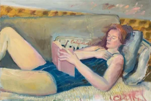 Wyn Di Stefano "Annie" Figurative Impressionism Oil on Canvas 2017