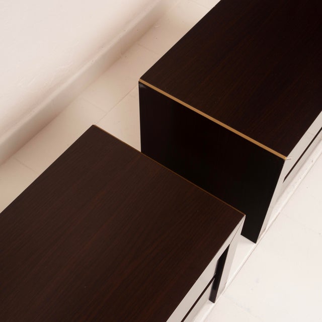 African Rosewood and Brass Bedside Tables from Fratelli Turri, 1970s, Set of 2 For Sale - Image 18 of 18