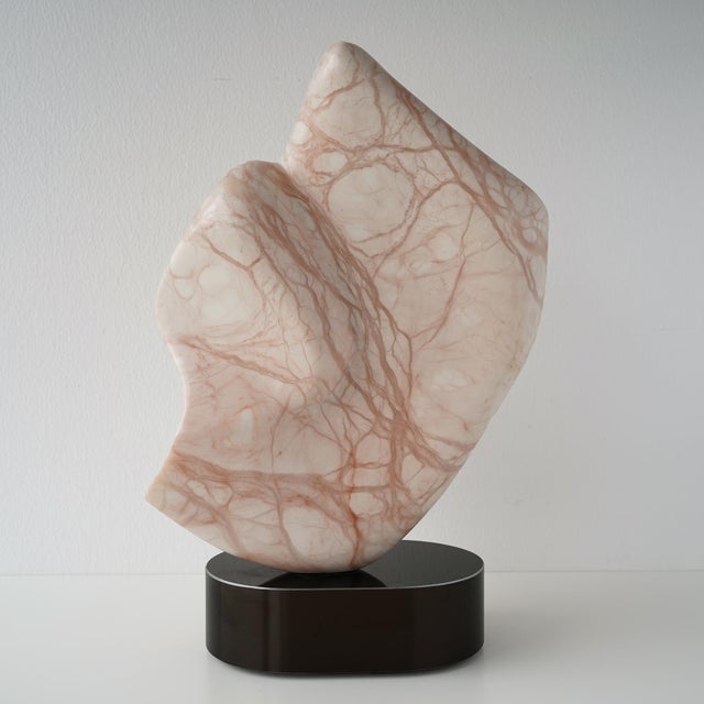 Late 20th Century Late 20th Century Abstract Pink Alabaster Sculpture For Sale - Image 5 of 17