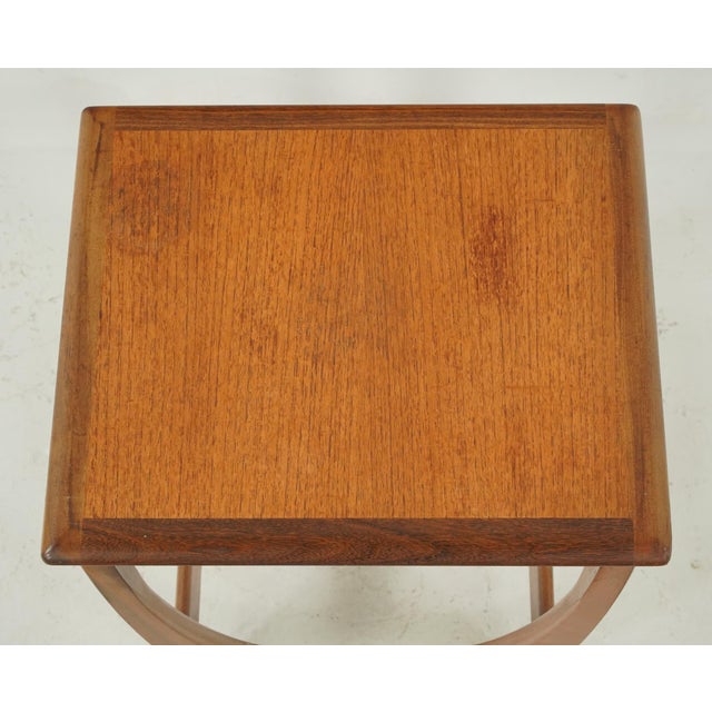 Set of 1960s G-Plan Astro Teak Nesting Tables-Unmarked For Sale - Image 6 of 11
