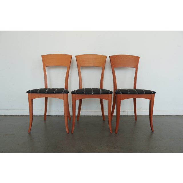 1970s Vintage A. Sibau Italian Modern Dining Chairs (Set of 6) For Sale - Image 5 of 17