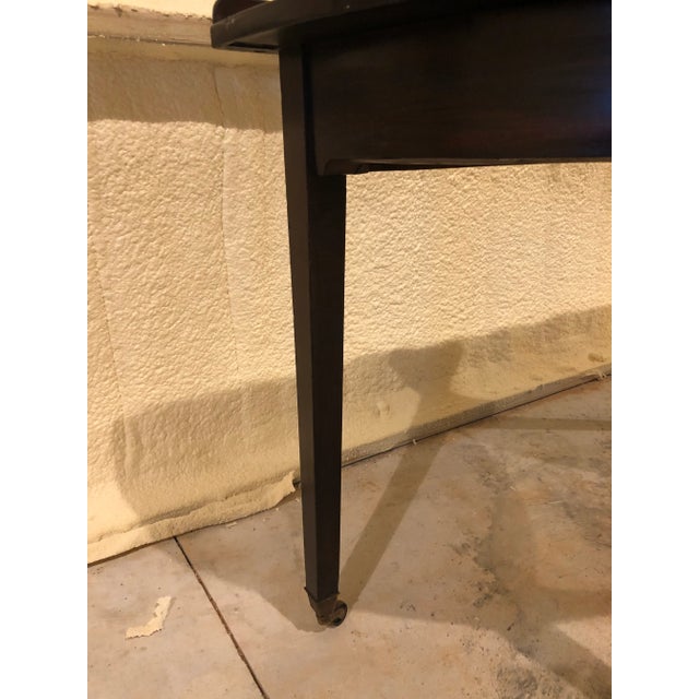 Traditional Late 18th Century Georgian Mahogany Demilune For Sale - Image 3 of 9