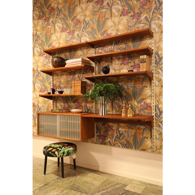 Vintage Shelving System in Teak with Display Cabinet, 1960s For Sale - Image 12 of 18