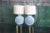 1980s Circular Geometric Postmodern Table lamps - A Pair For Sale - Image 10 of 10