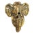 Mid 20th Century Brass Elephant Door Knocker For Sale