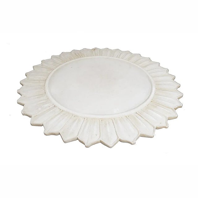 Late 20th Century Marble Charger / Server From India For Sale - Image 4 of 12