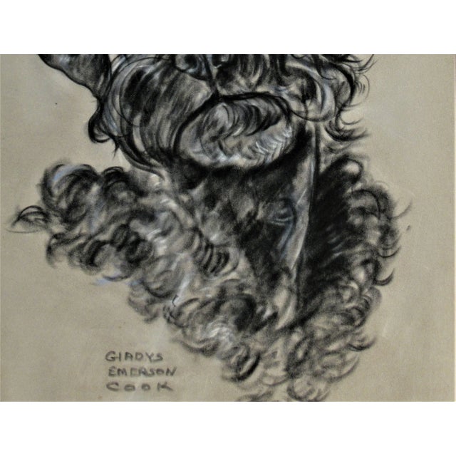 Artist: Gladys Emerson Cook (American, 1899-1976) Title: Puddle Year: Circa 1940 Medium: Pastel Paper: Velvet paper Size...