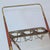 Wood Italian Mid Century Modern Trolley Bar Cart Brass Glass Attributed to Cesare Lacca, 1950s For Sale - Image 7 of 9