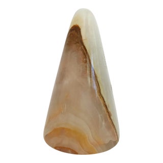 Vintage Conical Onyx Paper Weight For Sale