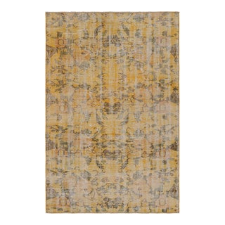 Vintage Zeki Muren Rug in Gold and Brown For Sale