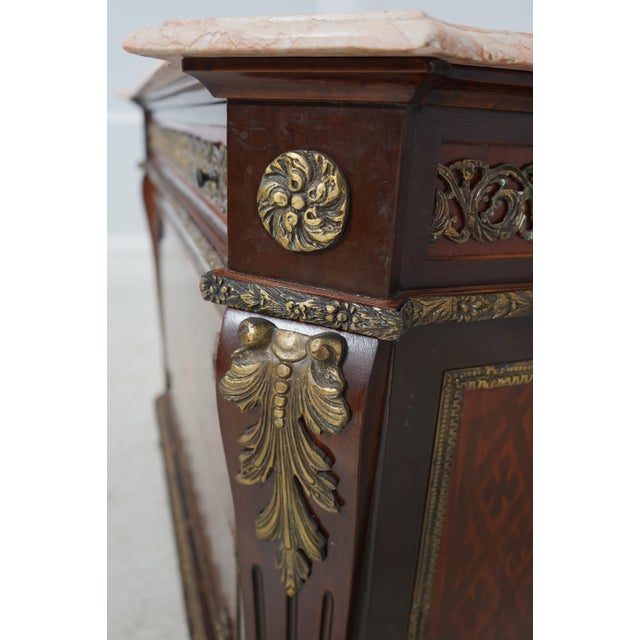 French Louis XVI Style Bronze Mounted Commode For Sale - Image 17 of 18