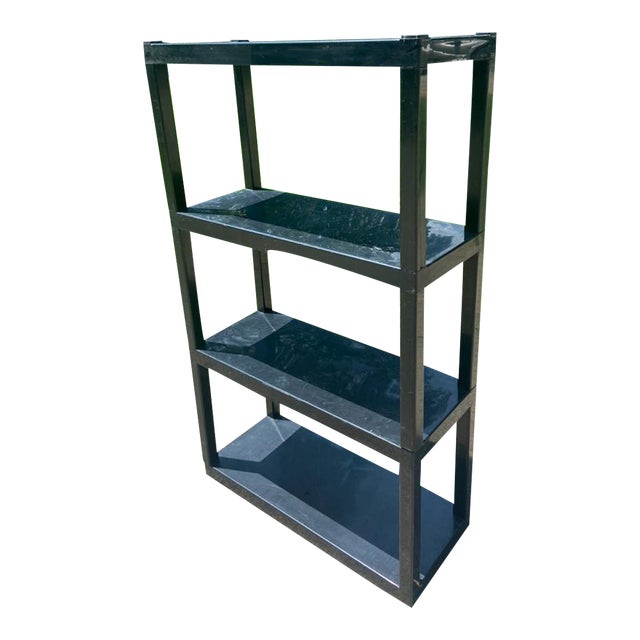 Mid Century 1970s Kartell Style Modern Plastic Shelf Unit Plus 1 Shelf Extra For Sale